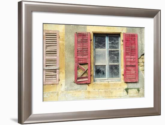 Red Shutters-Cora Niele-Framed Photographic Print