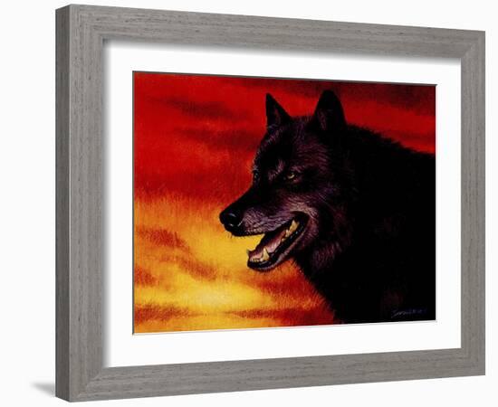 Red Skies-Joh Naito-Framed Giclee Print