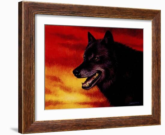 Red Skies-Joh Naito-Framed Giclee Print