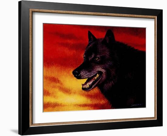 Red Skies-Joh Naito-Framed Giclee Print