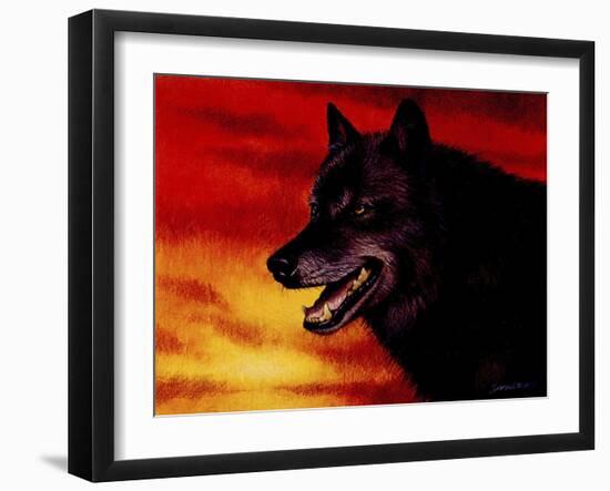 Red Skies-Joh Naito-Framed Giclee Print