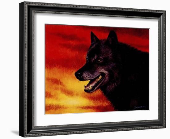 Red Skies-Joh Naito-Framed Giclee Print