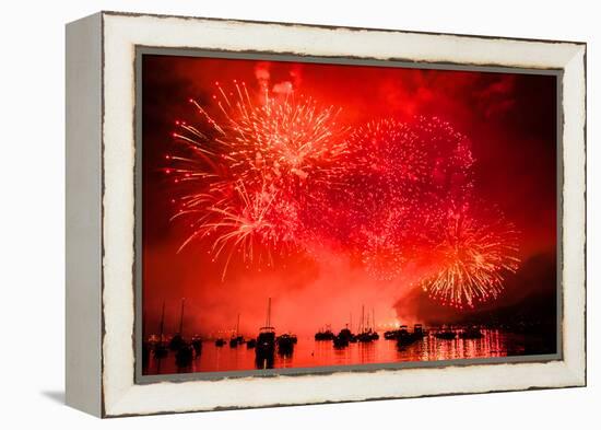 Red Sky at Night-Sharon Wish-Framed Premier Image Canvas