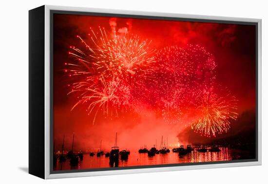 Red Sky at Night-Sharon Wish-Framed Premier Image Canvas