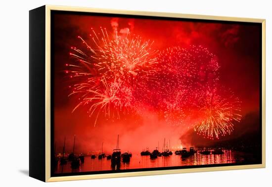 Red Sky at Night-Sharon Wish-Framed Premier Image Canvas