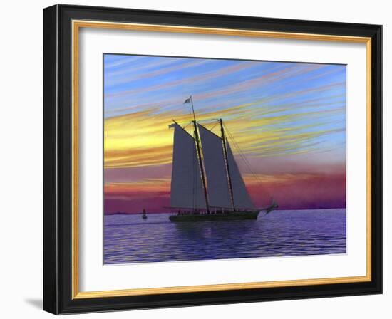 Red Sky at Night-John Morrow-Framed Giclee Print