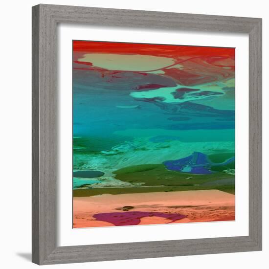 Red Sky At Night-Ricki Mountain-Framed Art Print