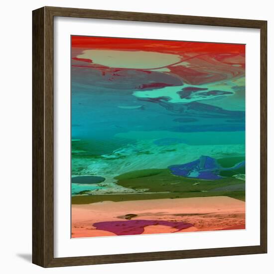 Red Sky At Night-Ricki Mountain-Framed Art Print