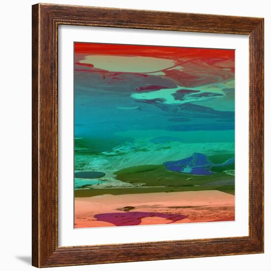 Red Sky At Night-Ricki Mountain-Framed Art Print