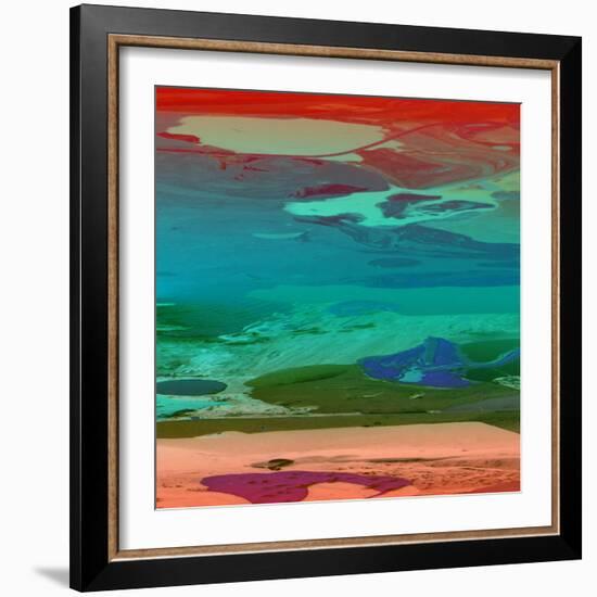 Red Sky At Night-Ricki Mountain-Framed Art Print