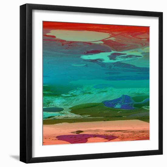 Red Sky At Night-Ricki Mountain-Framed Art Print