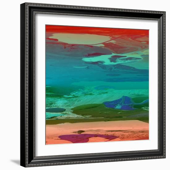 Red Sky At Night-Ricki Mountain-Framed Art Print