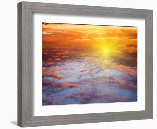 Red Sky at Sunrise, Florida, United States of America, North America-Angelo Cavalli-Framed Photographic Print