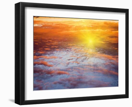 Red Sky at Sunrise, Florida, United States of America, North America-Angelo Cavalli-Framed Photographic Print