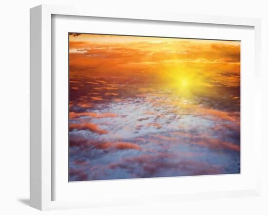 Red Sky at Sunrise, Florida, United States of America, North America-Angelo Cavalli-Framed Photographic Print