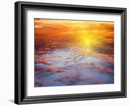 Red Sky at Sunrise, Florida, United States of America, North America-Angelo Cavalli-Framed Photographic Print