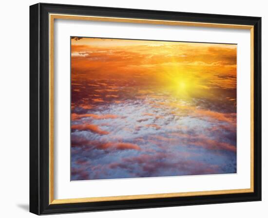 Red Sky at Sunrise, Florida, United States of America, North America-Angelo Cavalli-Framed Photographic Print