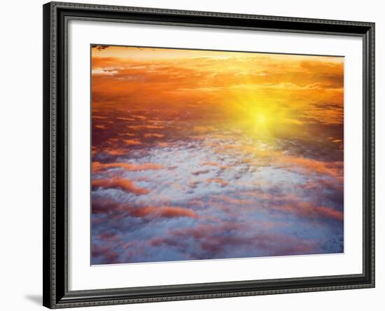 Red Sky at Sunrise, Florida, United States of America, North America-Angelo Cavalli-Framed Photographic Print