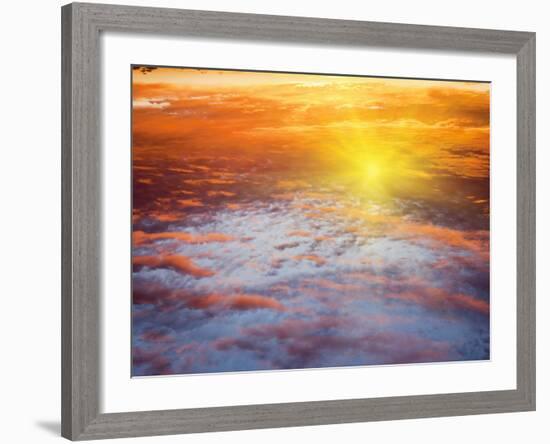 Red Sky at Sunrise, Florida, United States of America, North America-Angelo Cavalli-Framed Photographic Print