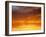 Red Sky at Sunrise over Atlantic Ocean, View from Miami Beach, Florida, USA, North America-Angelo Cavalli-Framed Photographic Print