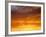 Red Sky at Sunrise over Atlantic Ocean, View from Miami Beach, Florida, USA, North America-Angelo Cavalli-Framed Photographic Print