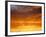 Red Sky at Sunrise over Atlantic Ocean, View from Miami Beach, Florida, USA, North America-Angelo Cavalli-Framed Photographic Print