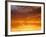 Red Sky at Sunrise over Atlantic Ocean, View from Miami Beach, Florida, USA, North America-Angelo Cavalli-Framed Photographic Print