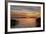 Red Sky over the Saaler Bodden Close Ahrenshoop-Uwe Steffens-Framed Photographic Print