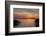 Red Sky over the Saaler Bodden Close Ahrenshoop-Uwe Steffens-Framed Photographic Print