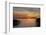 Red Sky over the Saaler Bodden Close Ahrenshoop-Uwe Steffens-Framed Photographic Print