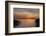 Red Sky over the Saaler Bodden Close Ahrenshoop-Uwe Steffens-Framed Photographic Print