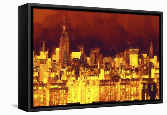 Red Skyline-Philippe Hugonnard-Framed Premier Image Canvas