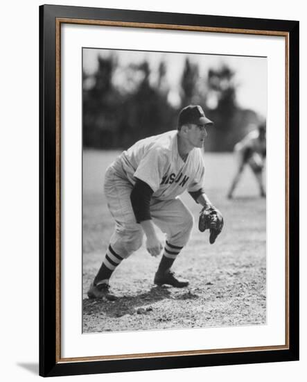 Red Sox John Pesky Getting Ready for the Hit-Frank Scherschel-Framed Premium Photographic Print