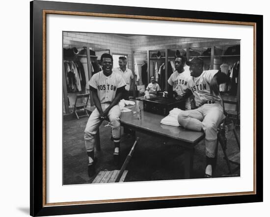 Red Sox Players Reggie Smith and George Scott-Art Rickerby-Framed Premium Photographic Print