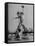 Red Sox's Player in Mid Air Catching the Ball, While an Opposing Player Slides Between His Legs-John Florea-Framed Premier Image Canvas