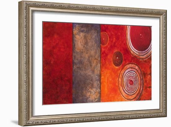 Red Spirals I-Lanie Loreth-Framed Art Print