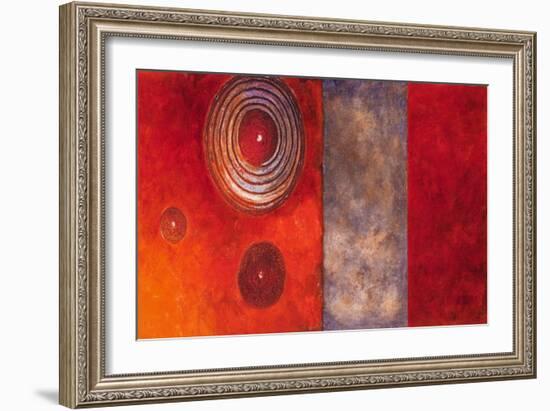 Red Spirals II-Lanie Loreth-Framed Art Print