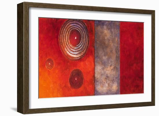 Red Spirals II-Lanie Loreth-Framed Art Print