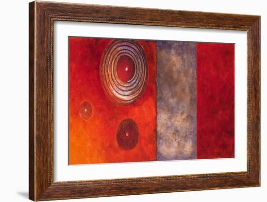 Red Spirals II-Lanie Loreth-Framed Art Print