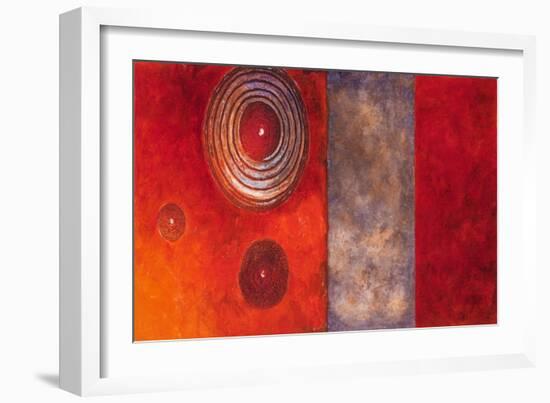 Red Spirals II-Lanie Loreth-Framed Art Print