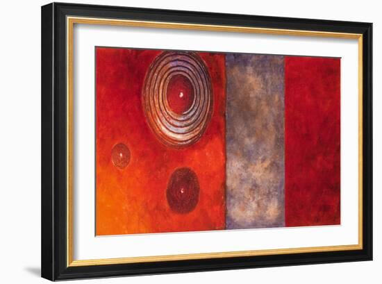 Red Spirals II-Lanie Loreth-Framed Art Print