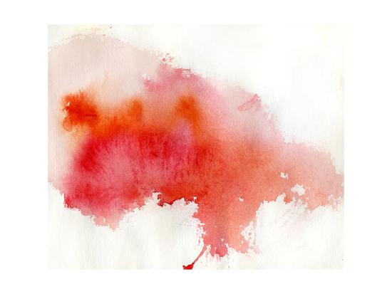 Red Spot Watercolor Abstract Hand Painted Background Art Print Katritch Art Com