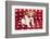 Red Spotted Pet Bed With Little Jack Russel Puppy-Ivonnewierink-Framed Photographic Print