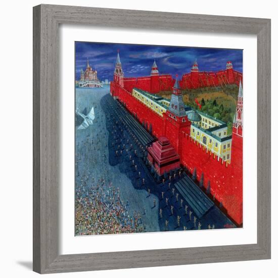 Red Square, 1988-Tamas Galambos-Framed Giclee Print