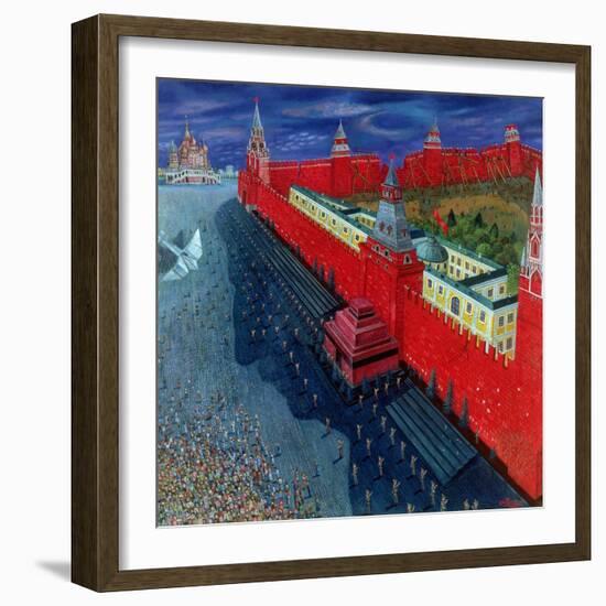 Red Square, 1988-Tamas Galambos-Framed Giclee Print