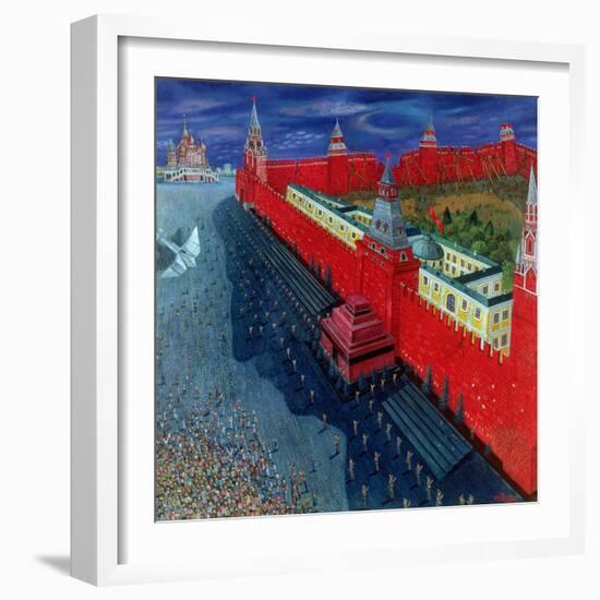 Red Square, 1988-Tamas Galambos-Framed Giclee Print
