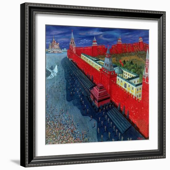 Red Square, 1988-Tamas Galambos-Framed Giclee Print