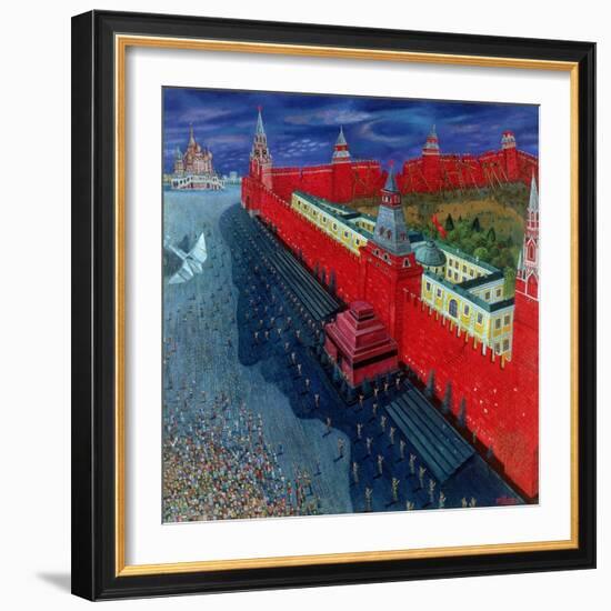 Red Square, 1988-Tamas Galambos-Framed Giclee Print