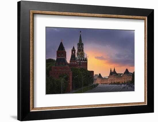 Red Square at Dusk.-Jon Hicks-Framed Photographic Print