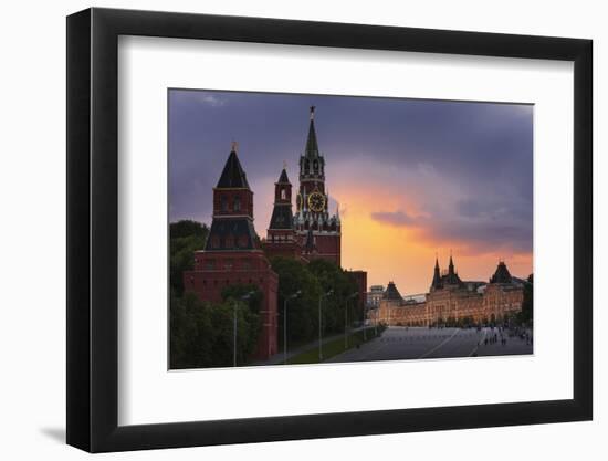 Red Square at Dusk.-Jon Hicks-Framed Photographic Print